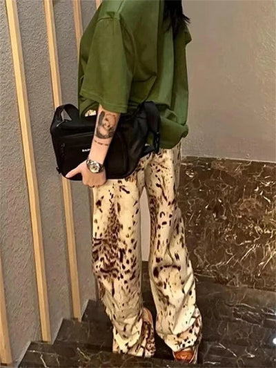 Snow Leopard Denim Jeans