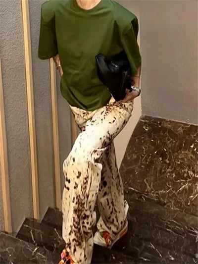 Snow Leopard Denim Jeans