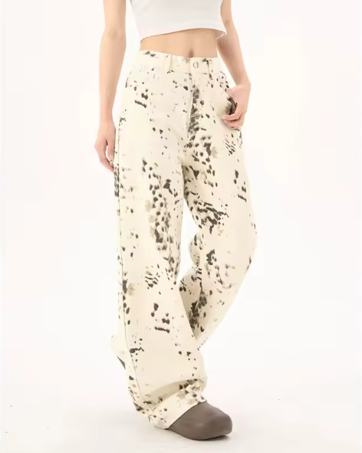 Snow Leopard Denim Jeans