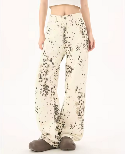 Snow Leopard Denim Jeans
