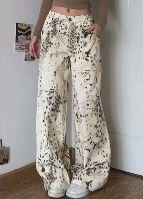 Snow Leopard Denim Jeans